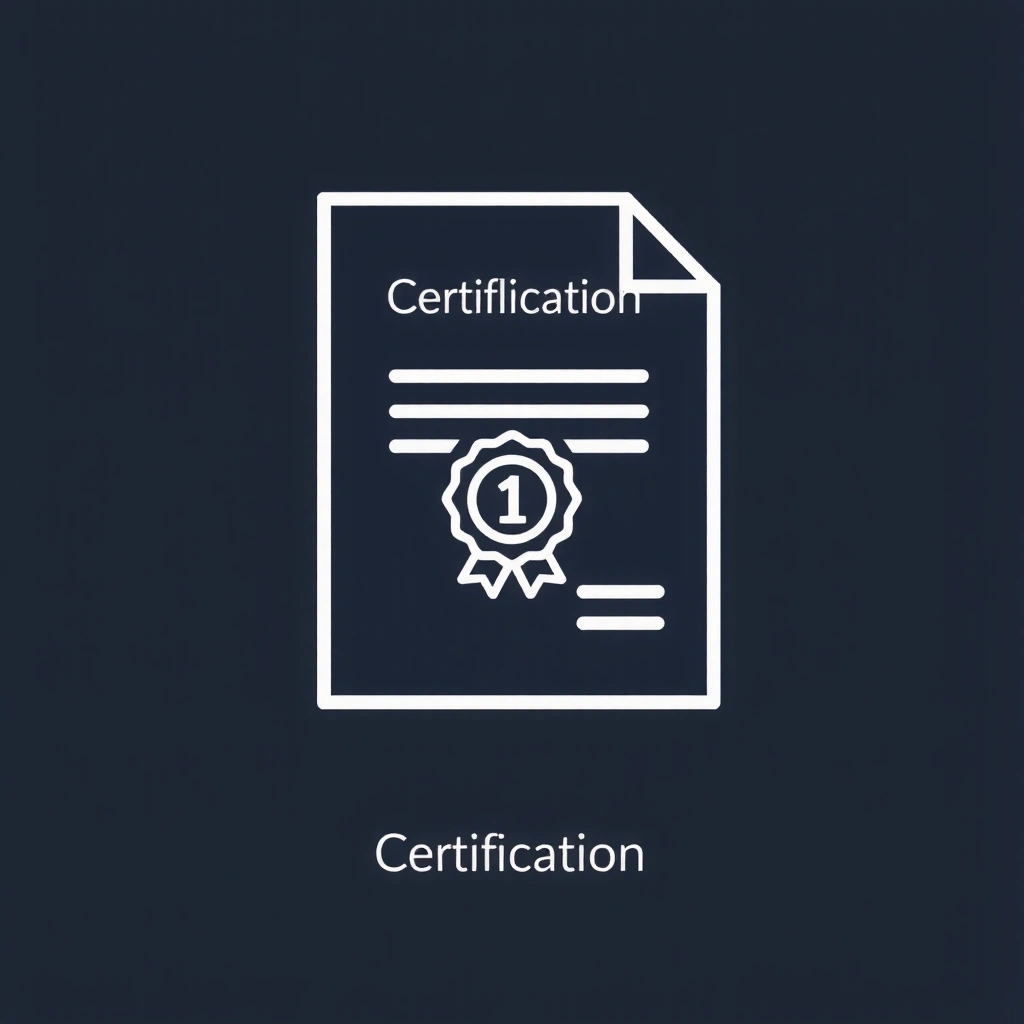 Icono de un documento o certificado simbolizando certificaciones