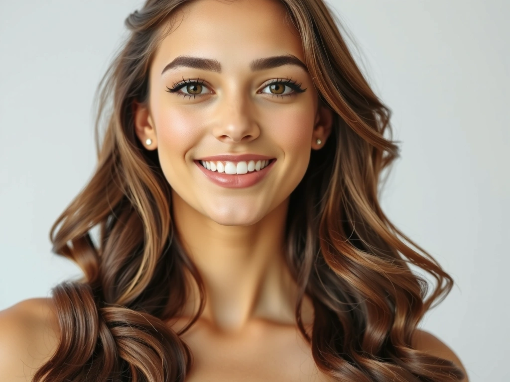 Mujer joven con piel radiante, simbolizando los beneficios de la Vitamina E